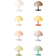 Halo Design Mini Mush Orange Bordlampe 17cm