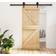 vidaXL Barn Pine Sliding Door (85x210cm)