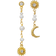 Maanesten Sunniva Earrings - Gold/Pearls/Labradorite