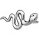 Maanesten Medusa Single Earstick - Silver