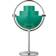 GUBI Multi-Lite Chrome/Teal Green Bordslampa 30cm