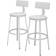 VICCO Caracas White Bar Stool 102cm 2pcs