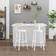 VICCO Caracas White Bar Stool 102cm 2pcs