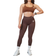 Gtech Valiant Seamless Contour Scrunch Tights - Brown