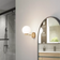 Lucande Bidolo Brass/White Wall light ∅ 12cm