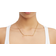 Jacquemus Boys Gold Kids Le Necklace Signature Brass Necklace 52cm