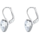 Swarovski Bella Heart Drop Earrings - Silver/Transparent