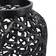 Hill Interiors Cast Lattice Black Vase 90cm