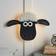 Lights4fun Shaun the Sheep Black & White Wall light