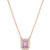 Swarovski Una Necklace - Rose Gold/Purple/Transparent