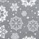 Snowflake Tablecloth Grey (178x132cm)
