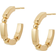 Daisy Bar & Ball Midi Hoop Earrings - Gold