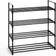 HAKU Möbel Modern Black Shoe Rack 65x74cm