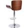 vidaXL 287376 White/Dark Brown Bar Stool