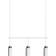 Herstal Edge Trio Matt White-Bronze Pendel ∅ 11.7cm