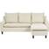 Beliani Modern Light Beige Sofa 206cm 4 Seater