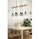 Eglo Townshend Black/Oak Pendant Lamp 100cm