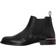 Tommy Hilfiger Signature Tape Leather Chelsea Boot - Black