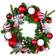 Wreath Green and Red Candy Cane Decoration 15cm