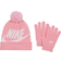 Nike Big Kid's Beanie & Gloves Box Set - Pink (9A2695-A8F)