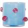 Byon Arlo XS Light Blue/Burgundy Candle Holder 10cm