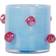Byon Arlo XS Light Blue/Burgundy Fyrfadsstage 10cm