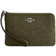 Coach Corner Zip Wristlet In Signature Jacquard - Non Leather/Silver/Olive Drab