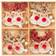 Reindeer Multicolour Decoration 13cm 8pcs