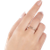 Schultz Jasmin Heart Ring - Gold/White