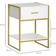 Homcom Modern White Bedside Table 40x45cm 2pcs