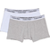 Calvin Klein Kid's Modern Cotton Trunks 2-pack - White/Grey Htr (B70B792000-926)