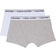 Calvin Klein Kid's Modern Cotton Trunks 2-pack - White/Grey Htr (B70B792000-926)