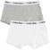 Calvin Klein Kid's Modern Cotton Trunks 2-pack - White/Grey Htr (B70B792000-926)