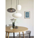 Hübsch Ellipse Smoked Pendant Lamp 40cm