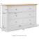 Roseland Furniture Farrow Grey Chest of Drawer 120x78cm