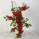 Nearly Natural Faux Poinsettia Holly Plant Red/Green Decoration 30" 2