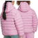 Nike Big Kid's Sportswear Lightweight Synthetic Fill Loose Hooded Jacket - Magic Flamingo/Magic Flamingo/White ( FD2845-646)