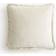 H&M Fringed Velvet Kissenbezug Beige (50x50cm)