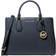 Michael Kors Camille Large Pebbled Leather Satchel - Navy