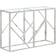vidaXL 349993 Silver/Transparent Avlastningsbord 30x110cm