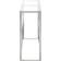 vidaXL 349993 Silver/Transparent Avlastningsbord 30x110cm