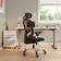 Staples Hyken Ergonomic Mesh Red Office Chair 49.7"