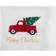 OHS Christmas Truck And Tree Sherpa Scatter Cushion White (45x45cm)