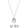 Jette Celebrate Jewelry Set - Silver/Transparent