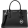 Michael Kors Sheila Medium Faux Saffiano Leather Satchel - Black