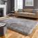 Roseland Furniture Newton Deluxe Shaggy Silver 200x290cm
