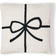 BHS Christmas Present Bow Tufted Complete Decoration Pillows White, Black (43x43cm)