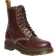 Dr. Martens 1460 Serena Leather Lace-Up Boots with Faux Fur Lining - Dark Brown