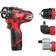 Milwaukee 12V Bore/skruemaskine BDDXKIT-202C Kompakt 2x2.0AH