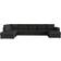 Mirjan24 Wilma Black Soffa 370cm
